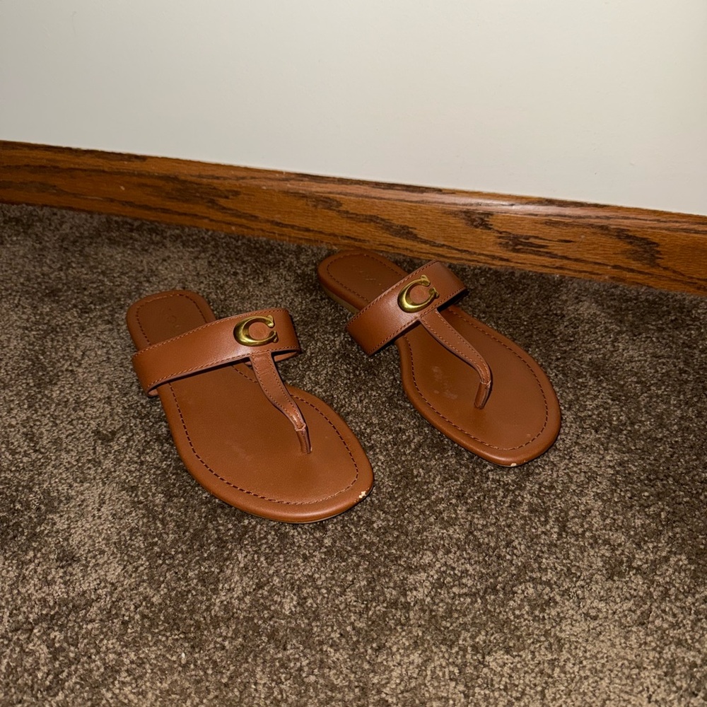 Coach Brown Sandals